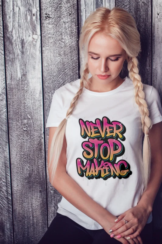 MIWO Ne m&#39;arrête jamais, T-Shirt Femme