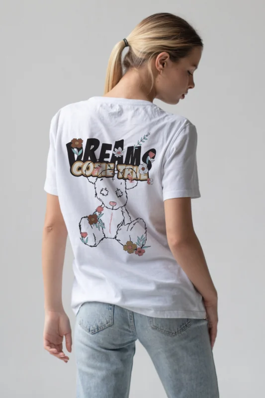 мечты сбываются, женская футболка