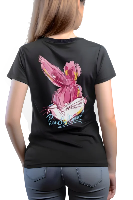 Doodle flores,Camiseta mujer