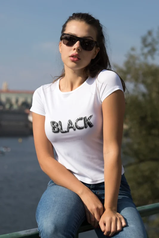 Camiseta mujer MIWO BKACK