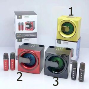 KARAOKE WIRELESS BLUETOOTH SYSTEM 2 MICROPHONES/4 COLORS