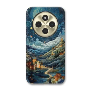 Redmi 14CΘήκη Κινητού με Παραμυθένιο Χιονισμένο Χωριό & Έναστρη Νύχτα