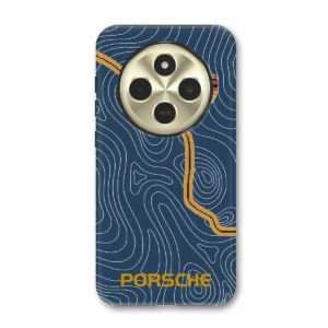 Redmi 14CΘήκη Κινητού Porsche με Γεωμετρικό Χάρτη – Minimal Racing Style