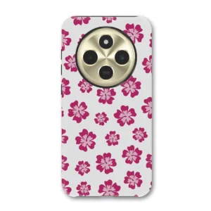 Redmi 14CΘήκη Κινητών Λευκή με Ροζ Λουλούδια