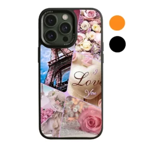 Μεταλλικό Πλαίσιο Κάμερας Θήκη κινητού με σχέδιο λουλουδιών