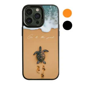 Μεταλλικό Πλαίσιο Κάμερας Θήκη Κινητού με Χελώνα και Θάλασσα