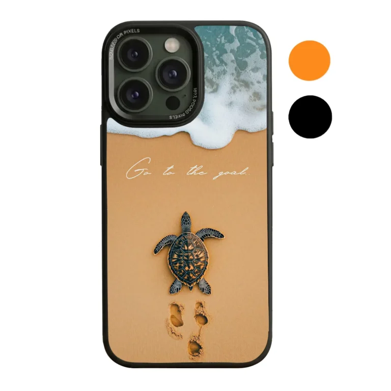 Μεταλλικό Πλαίσιο Κάμερας Θήκη Κινητού με Χελώνα και Θάλασσα